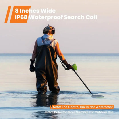 Selvanna Professional Metal Detector GTX7030G 8-Inch for Copper, Iron, and Coins – High-Precision All-Metal Detection