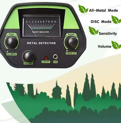 Selvanna Professional Metal Detector GTX7030G 8-Inch for Copper, Iron, and Coins – High-Precision All-Metal Detection